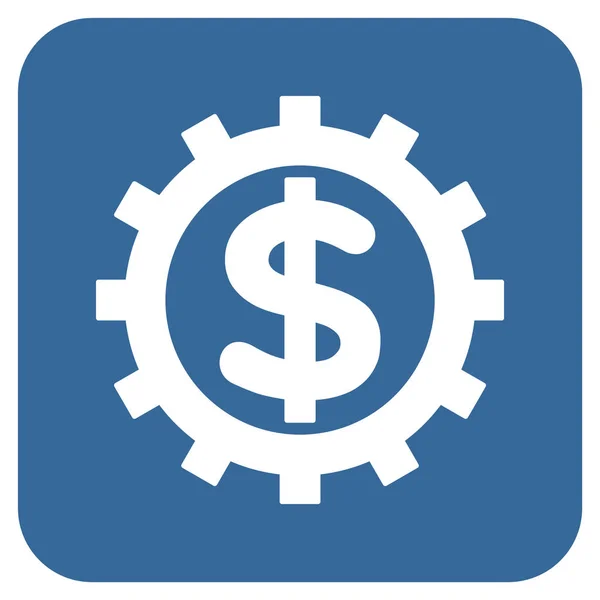 Icône vectorielle carrée plate du secteur financier — Image vectorielle