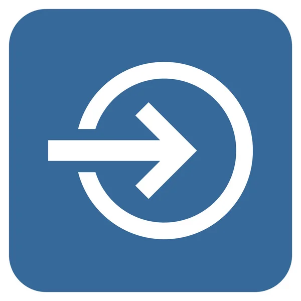 Importera platt kvadrerade vektor symbol — Stock vektor