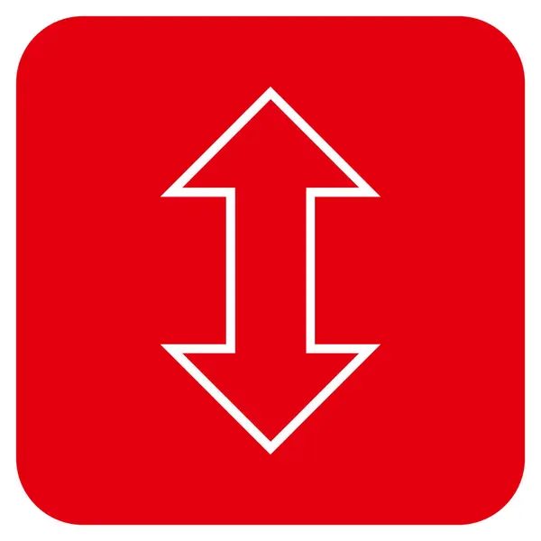 Exchange verticale vlakke gekwadrateerde Vector Icon — Stockvector