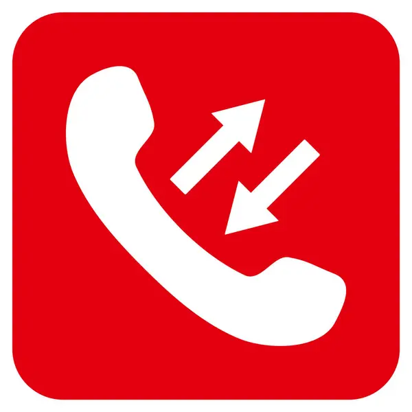 Telefoon praten platte winkelhaak Vector Icon — Stockvector