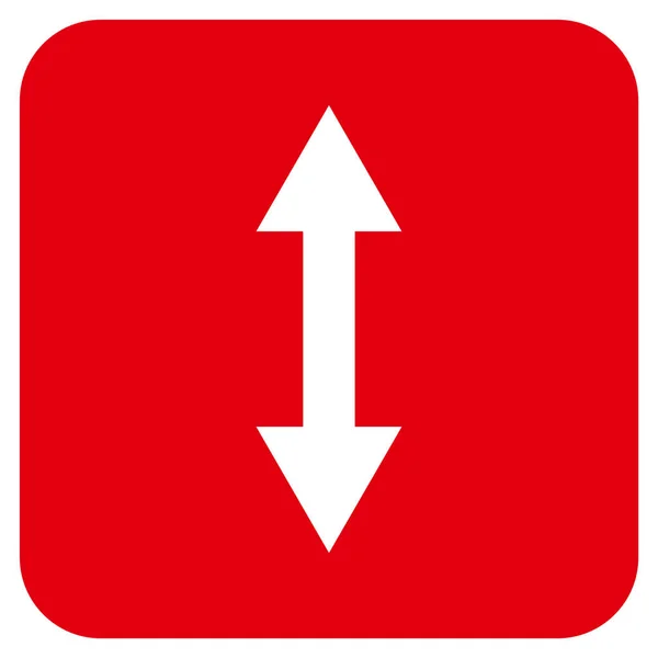 Ícone de vetor quadrado plano de aleta vertical —  Vetores de Stock