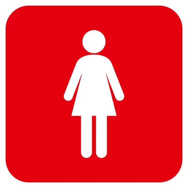 Ikon Vektor kuadrat Perempuan - Stok Vektor