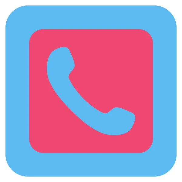 Telefono piatto quadrato icona vettoriale — Vettoriale Stock