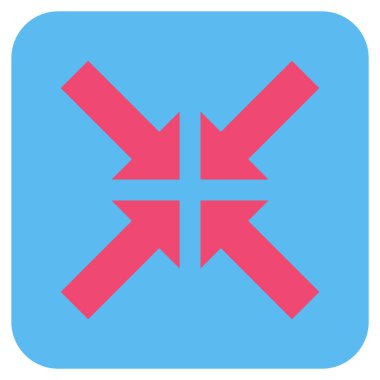 Basınç oklar düz kare vektör simgesi