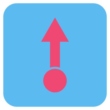 Düz kare vektör simge çekin