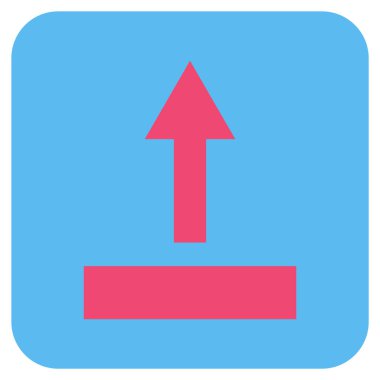 Düz kare vektör simge çekin