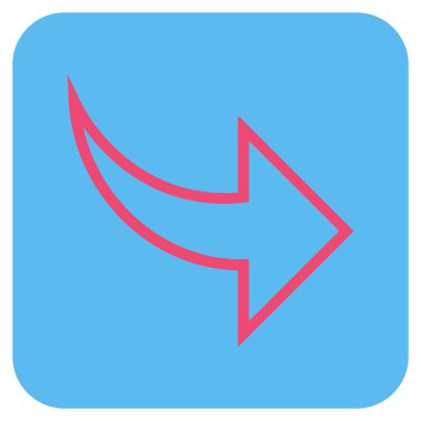 Düz kare vektör simge Yinele