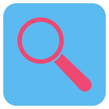 Arama aracı düz kare vektör simgesi