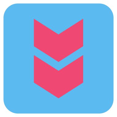 Düz kare vektör simgesi kaydır