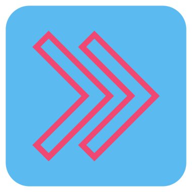 ÜST KRKT değil düz vektör simgesi kare