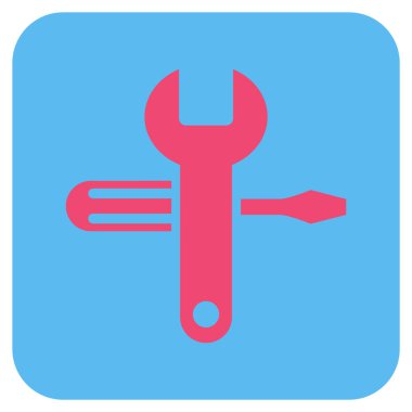 Düz kare vektör simge ayarlama