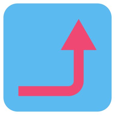 İleri düz kare vektör simge açmak