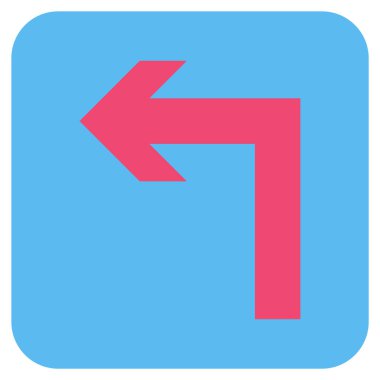 Sol düz kare vektör simge açmak