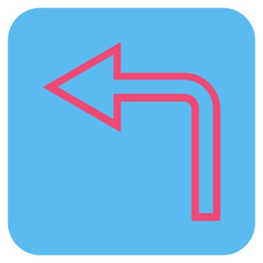 Sol düz kare vektör simge açmak