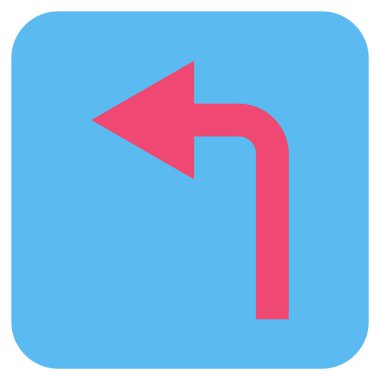 Sol düz kare vektör simge açmak