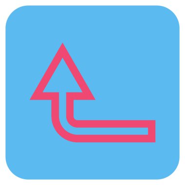 Düz kare vektör simge kadar açmak