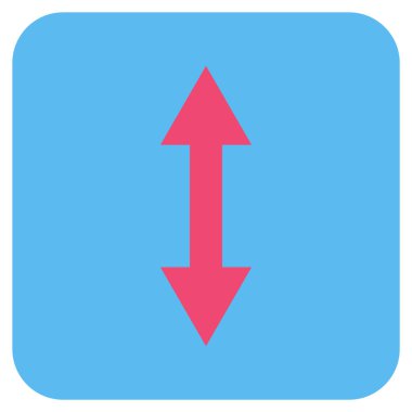 Vektör simge Dikey Çevir düz kare