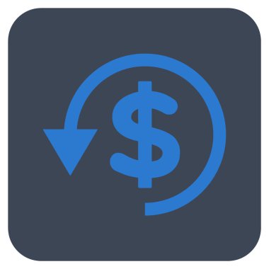 Ters ibraz düz kare vektör simgesi