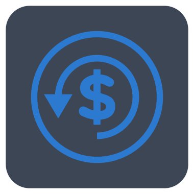 Ters ibraz düz kare vektör simgesi