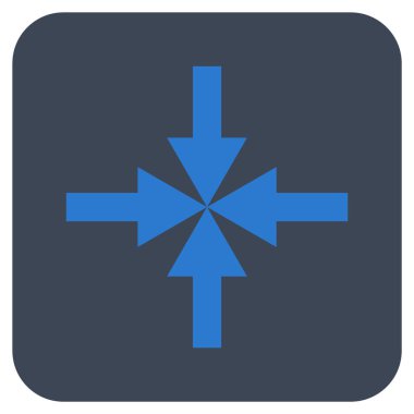 Oklar düz kare vektör simge sıkıştırmak