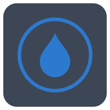 Düz kare vektör simge damla