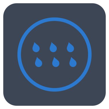 Damla düz kare vektör simgesi