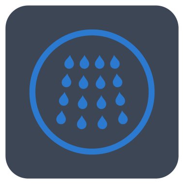 Damla düz kare vektör simgesi