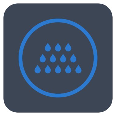 Damla düz kare vektör simgesi