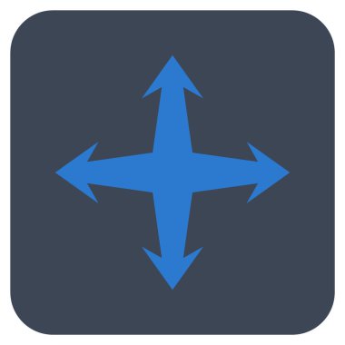 Düz kare vektör simgesini genişletin