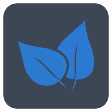 Flora Bitki düz kare vektör simgesi