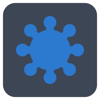 Vites düz kare vektör simgesi