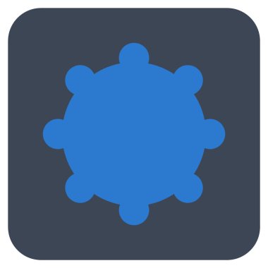 Vites düz kare vektör simgesi