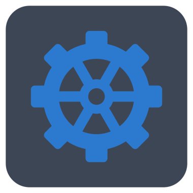 Vites düz kare vektör simgesi