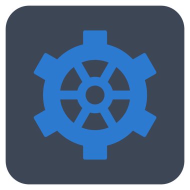 Vites düz kare vektör simgesi