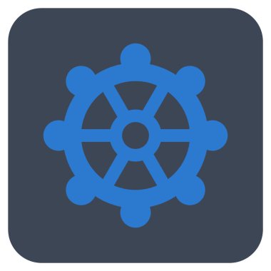 Vites düz kare vektör simgesi