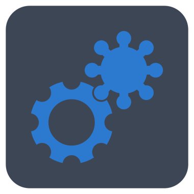 Vites düz kare vektör simgesi