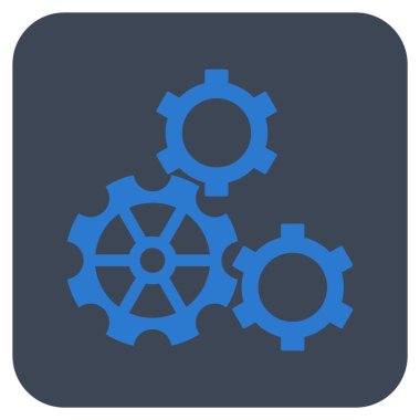 Vites düz kare vektör simgesi