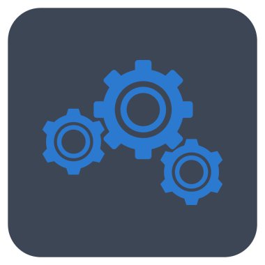 Vites düz kare vektör simgesi