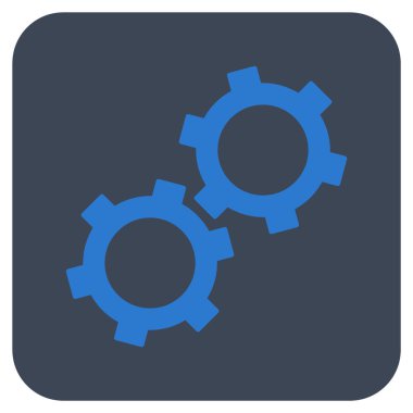 Vites düz kare vektör simgesi