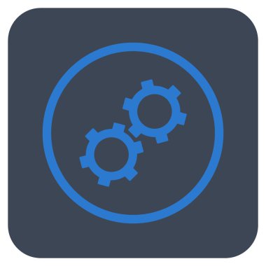 Vites düz kare vektör simgesi