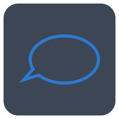 İpucu bulut düz kare vektör simgesi