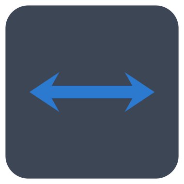 Vektör simge yatay Flip düz kare