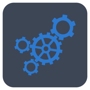 Mekanizması düz kare vektör simgesi