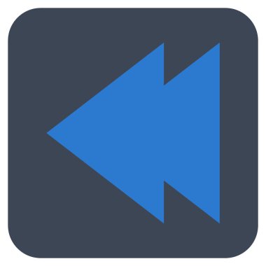 Vektör simge sol düz kare taşı