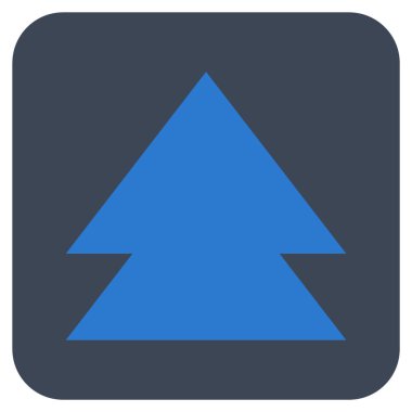 Düz kare vektör simge taşı