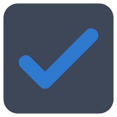 Tamam düz kare vektör simgesi