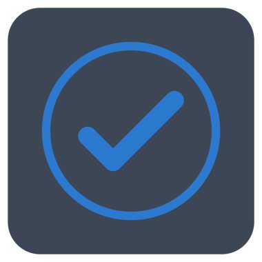 Tamam düz kare vektör simgesi