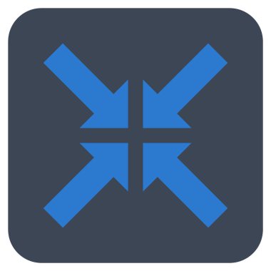 Basınç oklar düz kare vektör simgesi