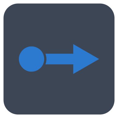 Vektör simge düz kare doğru çekin