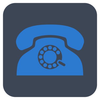 Nabız telefon düz kare vektör simgesi